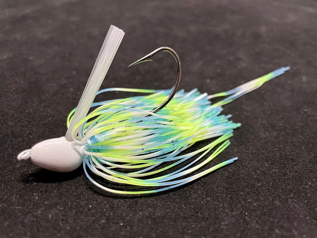 Sexy Shad white blue chartreuse